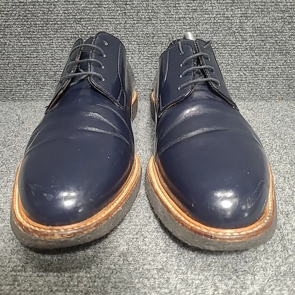 Common Projects Derby Shine Navy Blue Patent Leather EU44 US11
